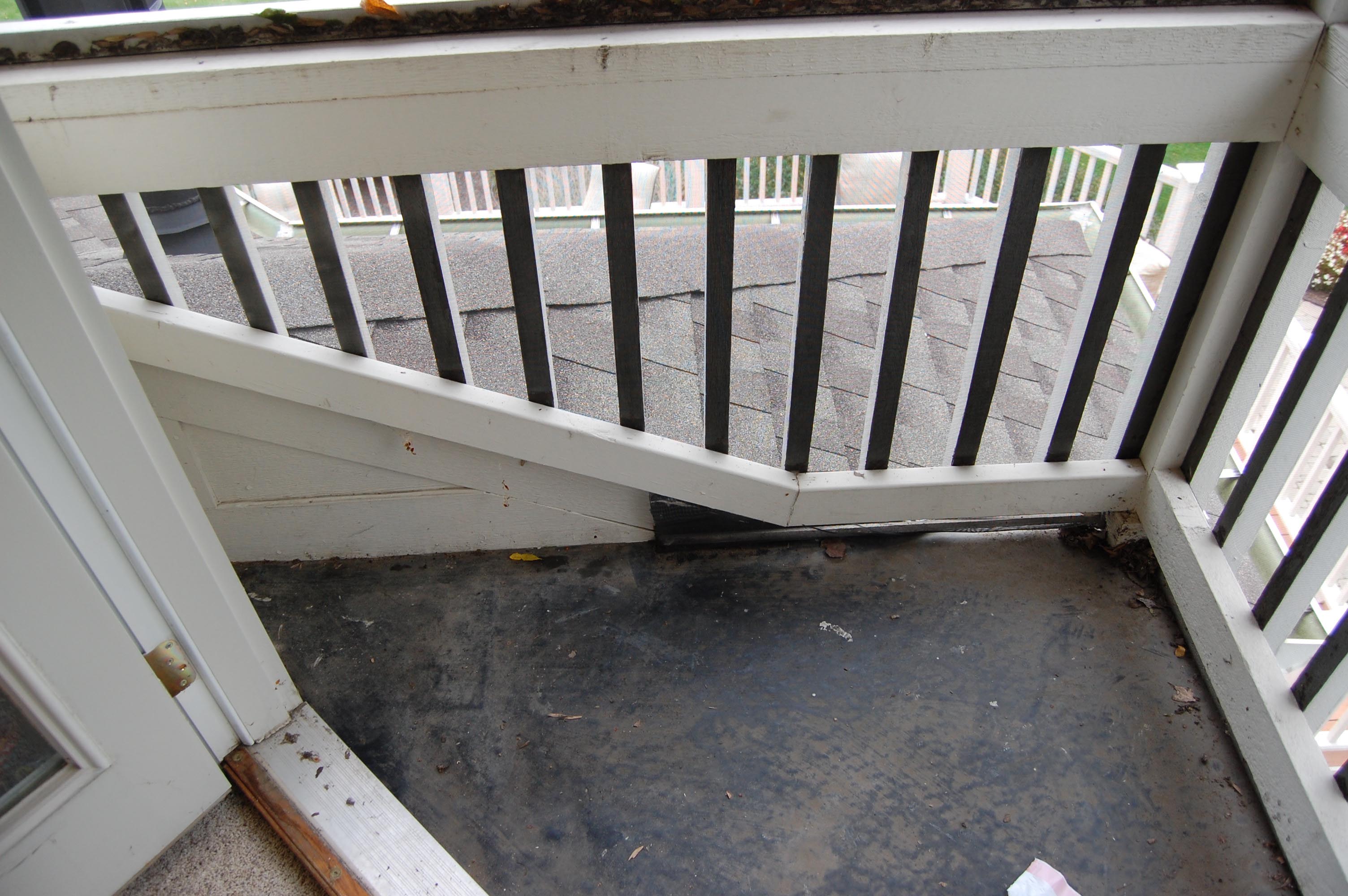 exterior balcony leaks